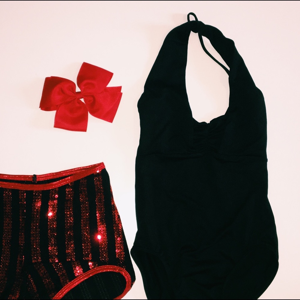 black leotard dance